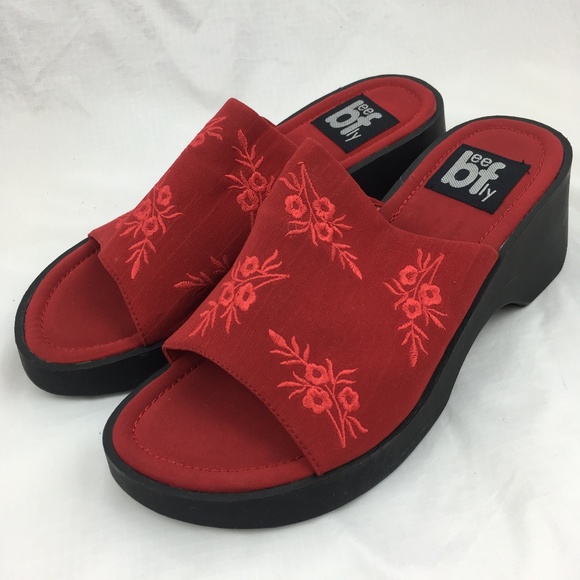 red platform slides
